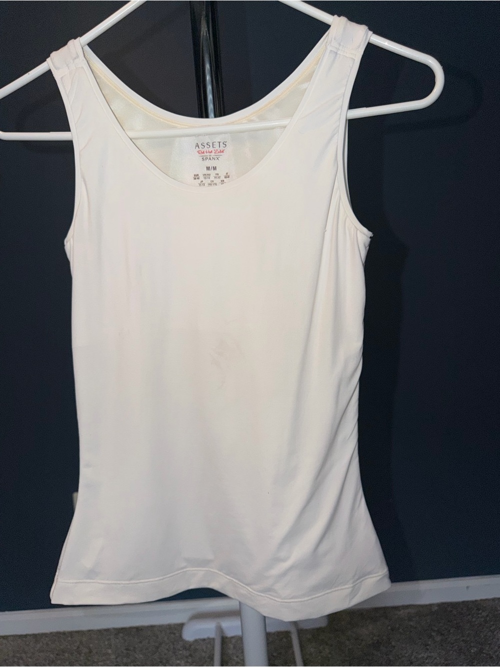 SPANX White Scoop Neck Tank Top